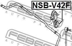 Фото 2 - Втулка стабілізатора FEBEST NSBV-42F