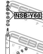 Фото 2 - Пильник/відбійник FEBEST NSB-Y60