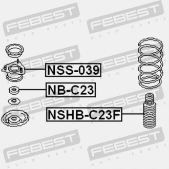 Фото 2 - Пыльник/отбойник FEBEST NSHB-C23F