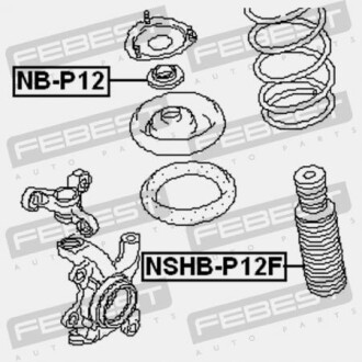 Фото 2 - Пыльник/отбойник FEBEST NSHB-P12F