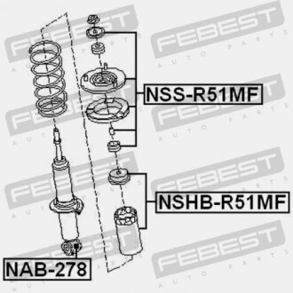 Фото 2 - Пыльник/отбойник FEBEST NSHBR51MF