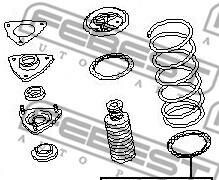 Фото 2 - Тарелка пружины FEBEST NSIN15