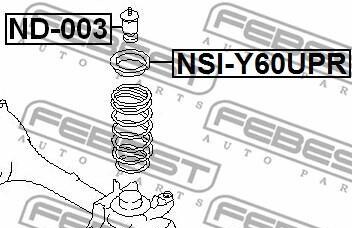 Фото 2 - Тарелка пружины FEBEST NSIY60UPR