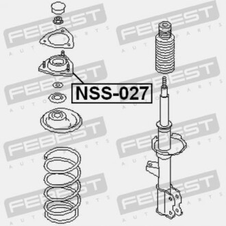 Фото 2 - Опора стойки амортизатора FEBEST NSS-027 (NSS027)