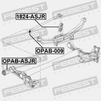 Фото 2 - Сайлентблок важеля FEBEST OPAB009