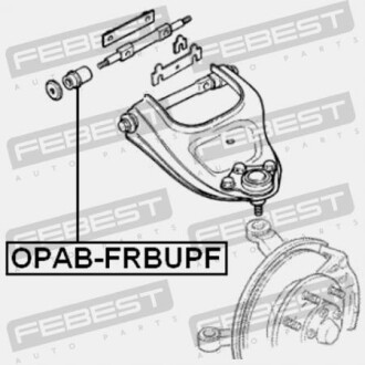 Фото 2 - Сайлентблок рычага FEBEST OPAB-FRBUPF (OPABFRBUPF)