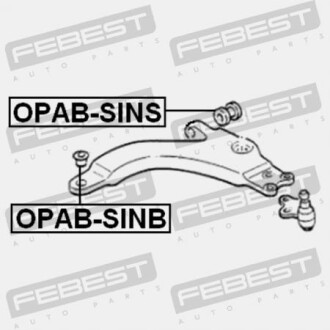 Фото 2 - Сайлентблок рычага FEBEST OPAB-SINB (OPABSINB)