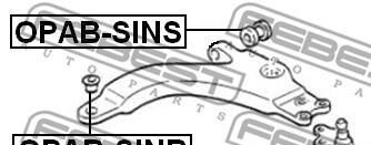 Фото 2 - Сайлентблок рычага FEBEST OPAB-SINS