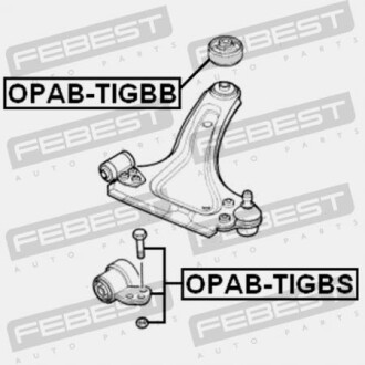 Фото 2 - Сайлентблок рычага FEBEST OPAB-TIGBS