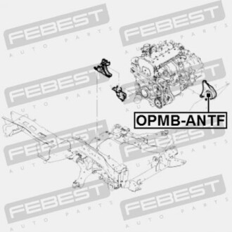 Фото 2 - Подушка двигателя FEBEST OPMBANTF