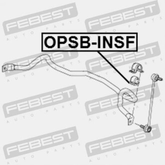 Фото 2 - Втулка стабилизатора FEBEST OPSB-INSF (OPSBINSF)