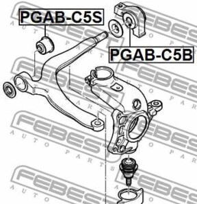 Фото 2 - Сайлентблок важеля FEBEST PGAB-C5B