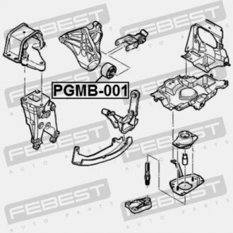 Фото 2 - Подушка двигателя FEBEST PGMB001