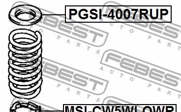 Фото 2 - Тарелка пружины FEBEST PGSI4007RUP