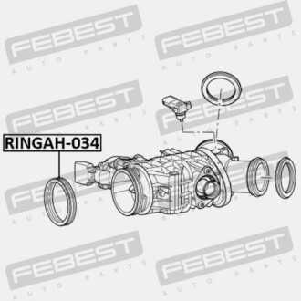 Фото 2 - Прокладка впускного колектора FEBEST RINGAH034
