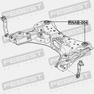 Фото 2 - Сайлентблок підрамника FEBEST RNAB004