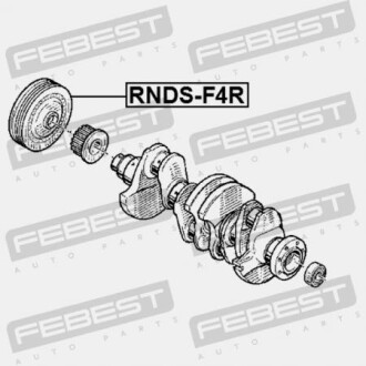 Фото 2 - Шків колінвалу / Демфер FEBEST RNDS-F4R (RNDSF4R)