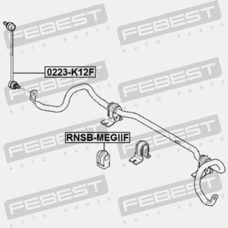 Фото 2 - Втулка стабилизатора FEBEST RNSB-MEGIIF (RNSBMEGIIF)