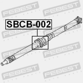 Фото 2 - Підшипник карданного валу FEBEST SBCB-002 (SBCB002)