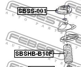 Фото 2 - Стойка амортизатору (амортизатор) FEBEST SBD001