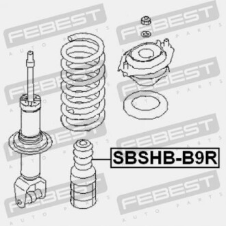 Фото 2 - Пыльник/отбойник FEBEST SBSHBB9R