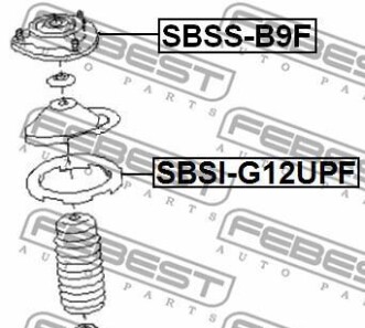 Фото 2 - Тарілка пружини FEBEST SBSIG12UPF