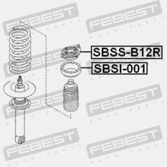 Фото 2 - Опора стійки амортизатора FEBEST SBSSB12R