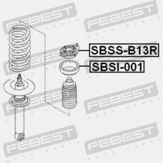 Фото 2 - Опора стойки амортизатора FEBEST SBSS-B13R (SBSSB13R)