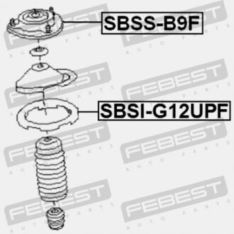 Фото 2 - Опора стойки амортизатора FEBEST SBSS-B9F (SBSSB9F)
