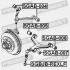 Сайлентблок переднього важеля (верх) Rexton/Actyon 05- - (4441209000, 4441208000, 0K2A13446Y) FEBEST SGAB-004 (фото 2)