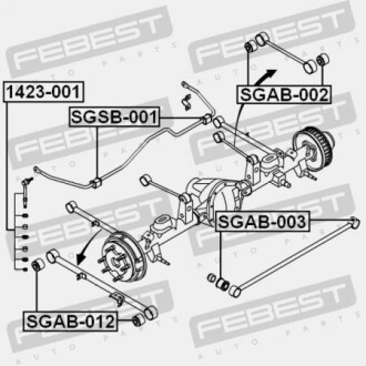 Фото 2 - Сайлентблок рычага FEBEST SGAB012