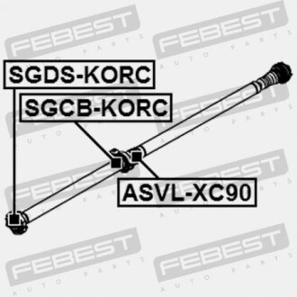 Фото 2 - Автозапчастина FEBEST SGDSKORC