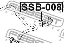 Фото 2 - Втулка стабилизатора FEBEST SSB008