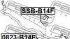 ВТУЛКА ПЕРЕДНЕГО СТАБИЛИЗАТОРА D23 - (20414AJ020, 20414AJ130, 20414AJ120) FEBEST SSB-B14F (фото 2)