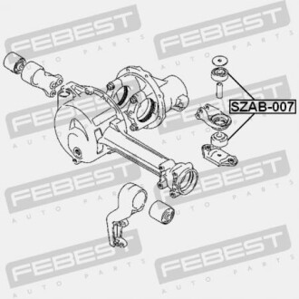 Фото 2 - Сайлентблок підвіски FEBEST SZAB007