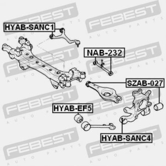 Фото 2 - Сайлентблок важеля FEBEST SZAB027