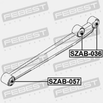 Фото 2 - Сайлентблок рычага FEBEST SZAB057