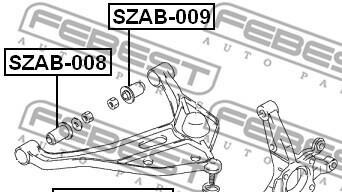 Фото 2 - Рычаг FEBEST SZBB-60A (SZBB60A)