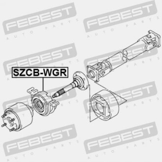 Фото 2 - Підшипник карданного валу FEBEST SZCBWGR