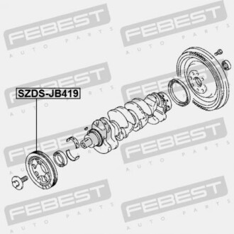 Фото 2 - Шків колінвалу / Демфер FEBEST SZDSJB419