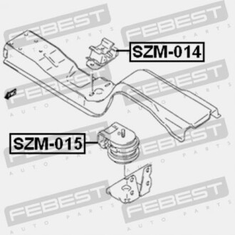 Фото 2 - Подушка двигателя FEBEST SZM014