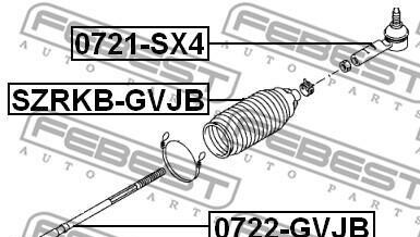 Фото 2 - Рулевая рейка и крепление FEBEST SZRK-BGVJB (SZRKBGVJB)