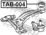 Сайлентблок важеля TOYOTA CAMRY LEXUS ES 91-01 перед. Міст низ ззаду - (4806833031, 4806933031, 4865508010) FEBEST TAB-004 (фото 2)