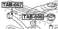 Фото 2 - Сайлентблок рычага FEBEST TAB0-06 (TAB006)