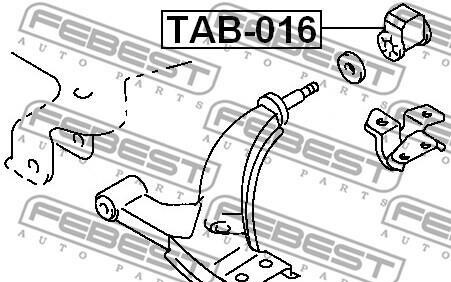 Фото 2 - Сайлентблок важеля FEBEST TAB016
