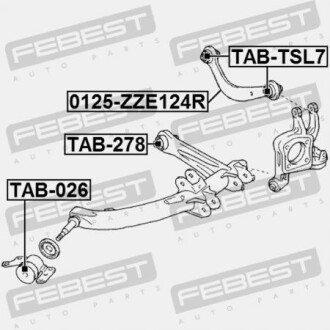 Фото 2 - Сайлентблок рычага FEBEST TAB-026 (TAB026)