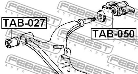 Фото 2 - Сайлентблок важеля FEBEST TAB0-27 (TAB027)