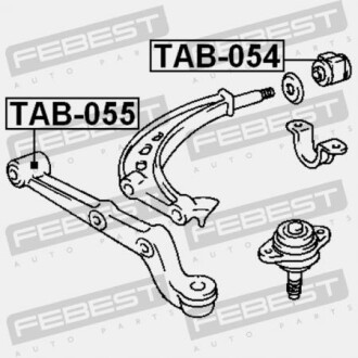 Фото 2 - Сайлентблок важеля FEBEST TAB-055