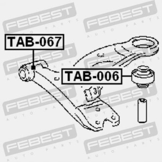 Фото 2 - Сайлентблок рычага FEBEST TAB067