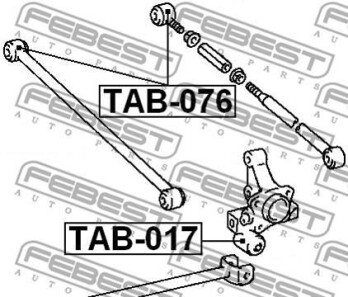 Фото 2 - Сайлентблок важеля FEBEST TAB-076 (TAB076)